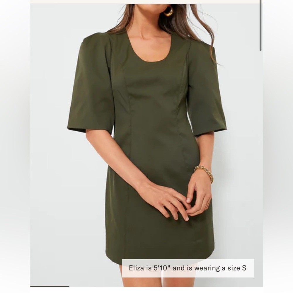 Olive Twill Ariella Dress